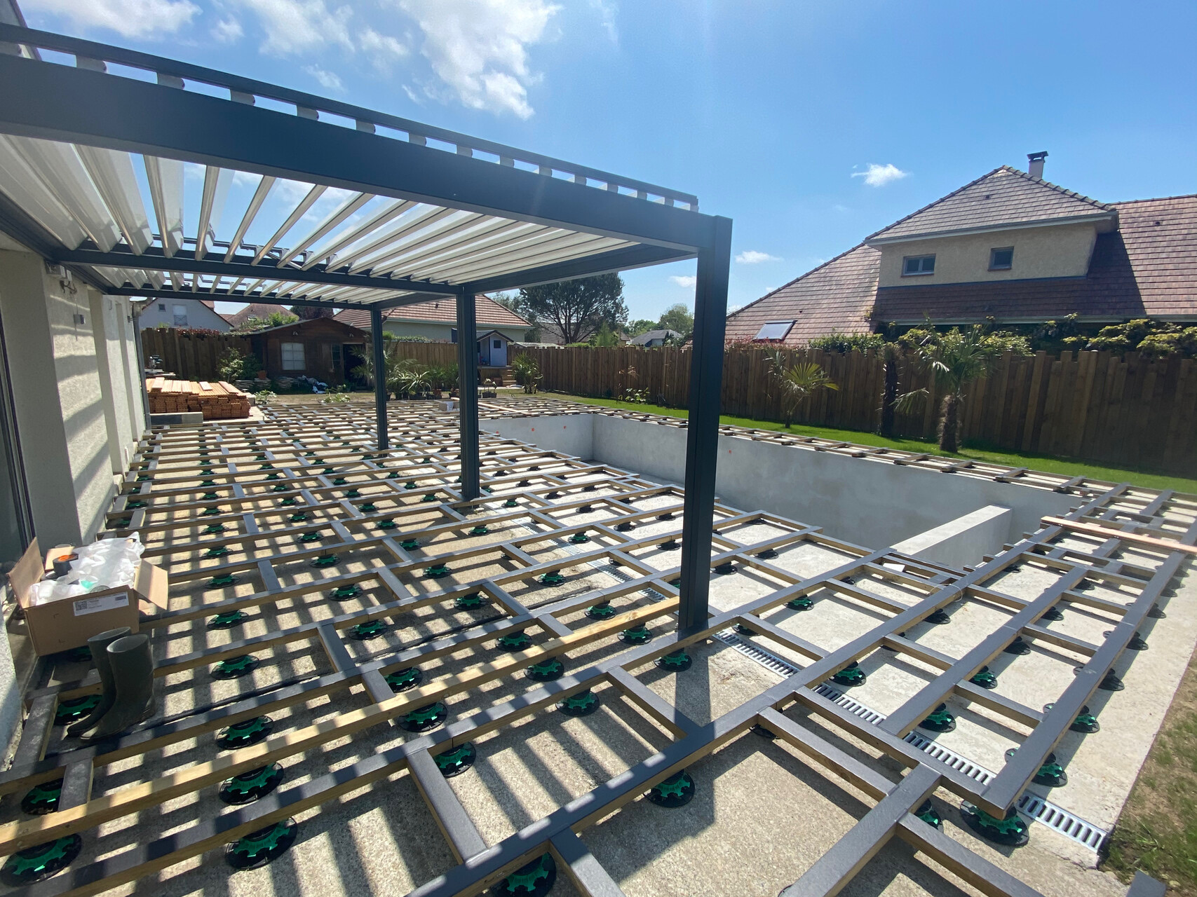 Pergola bioclimatique double module