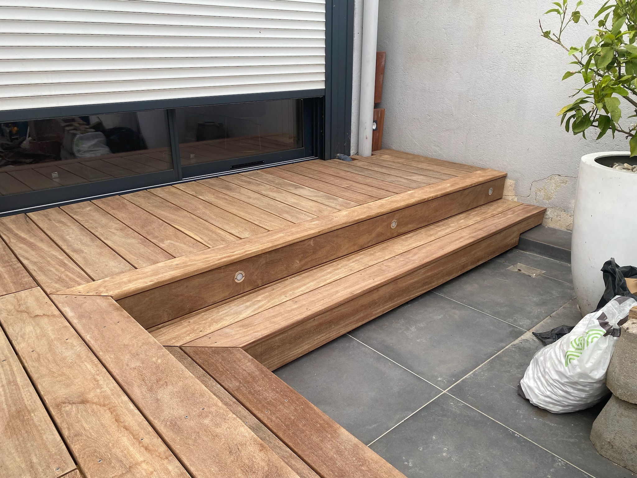 Terrasse en Cumaru vue 3