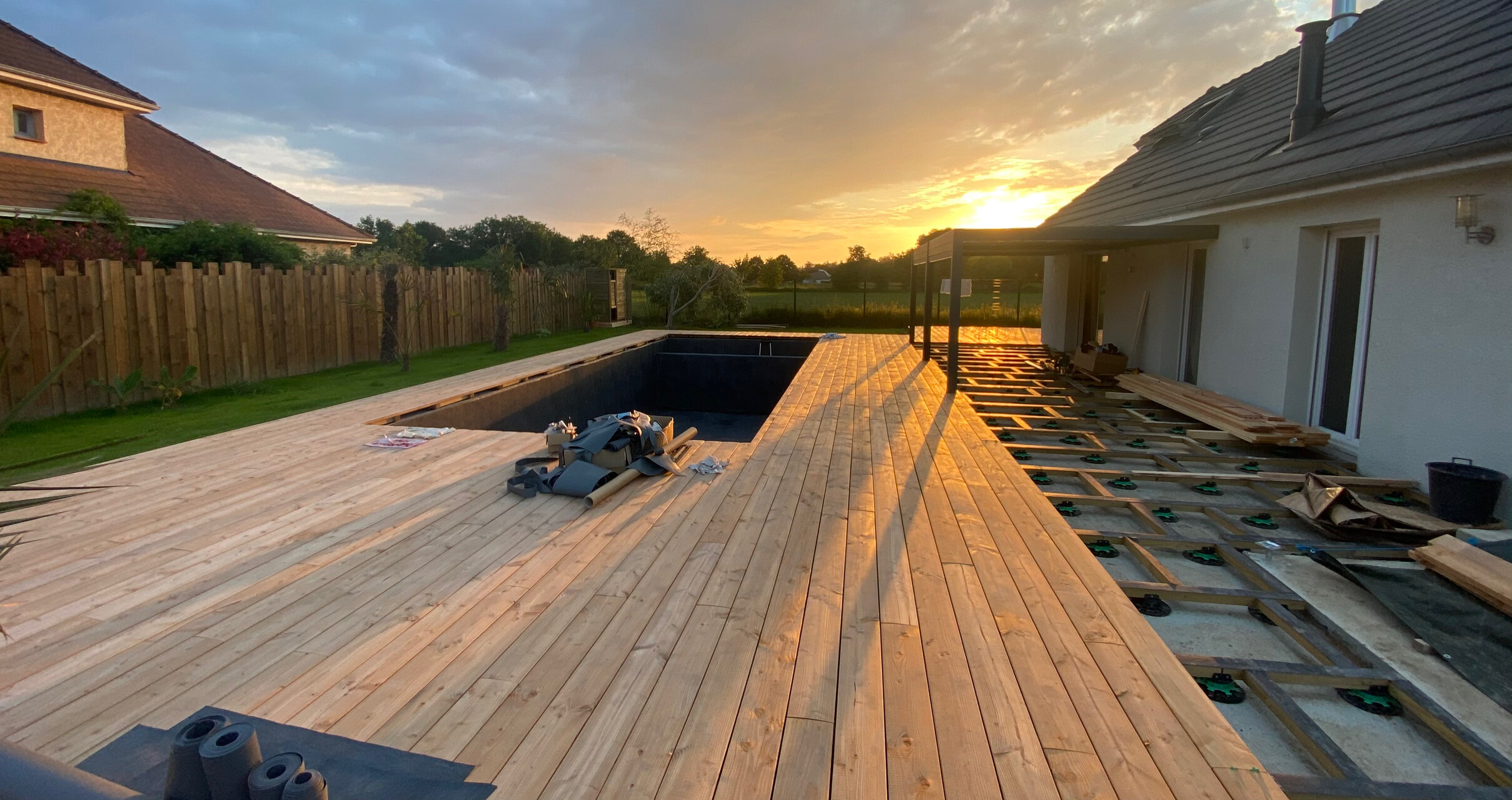 Terrasse en Douglas vue 2