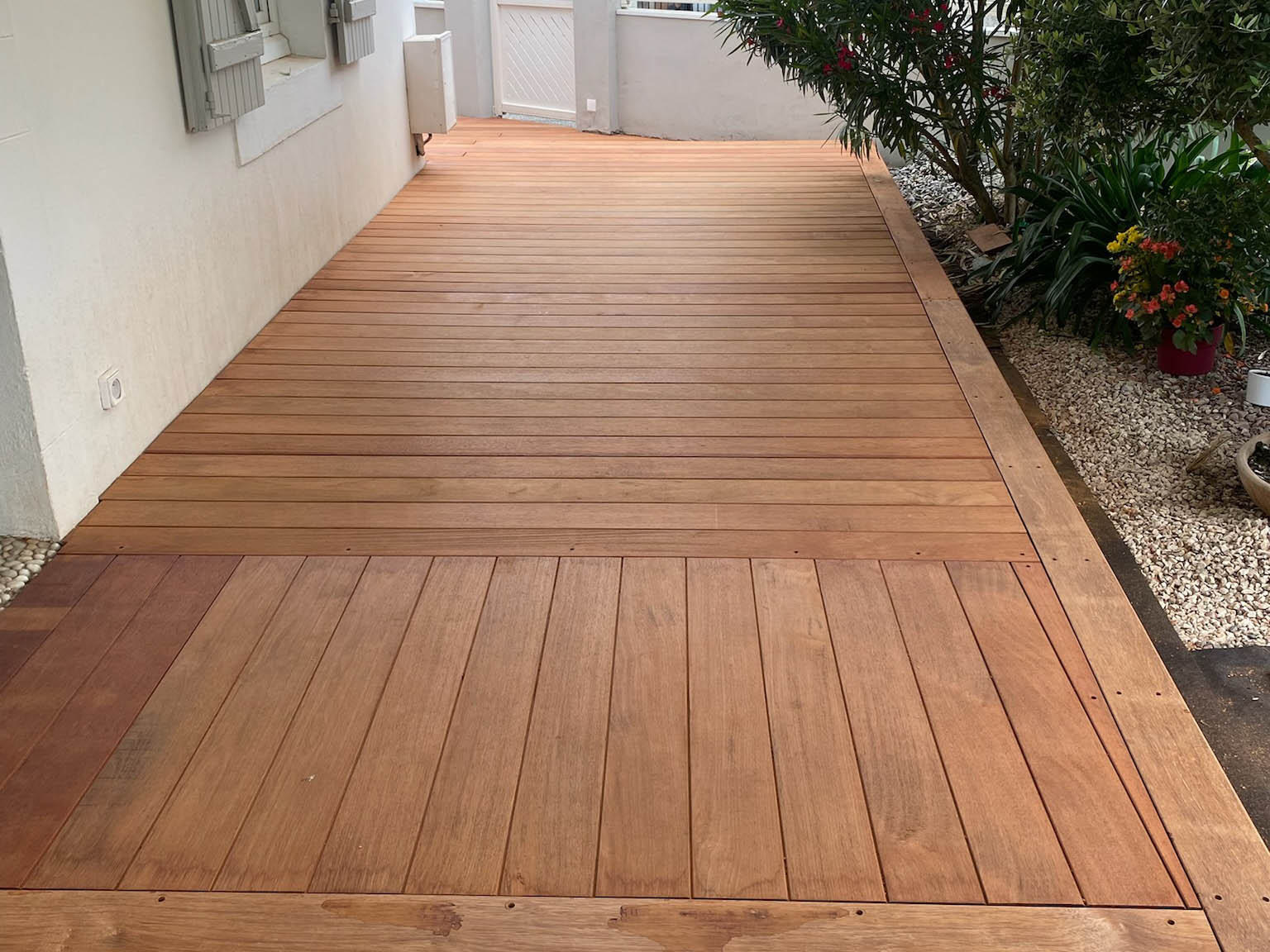 Terrasse en Merbau vue 2