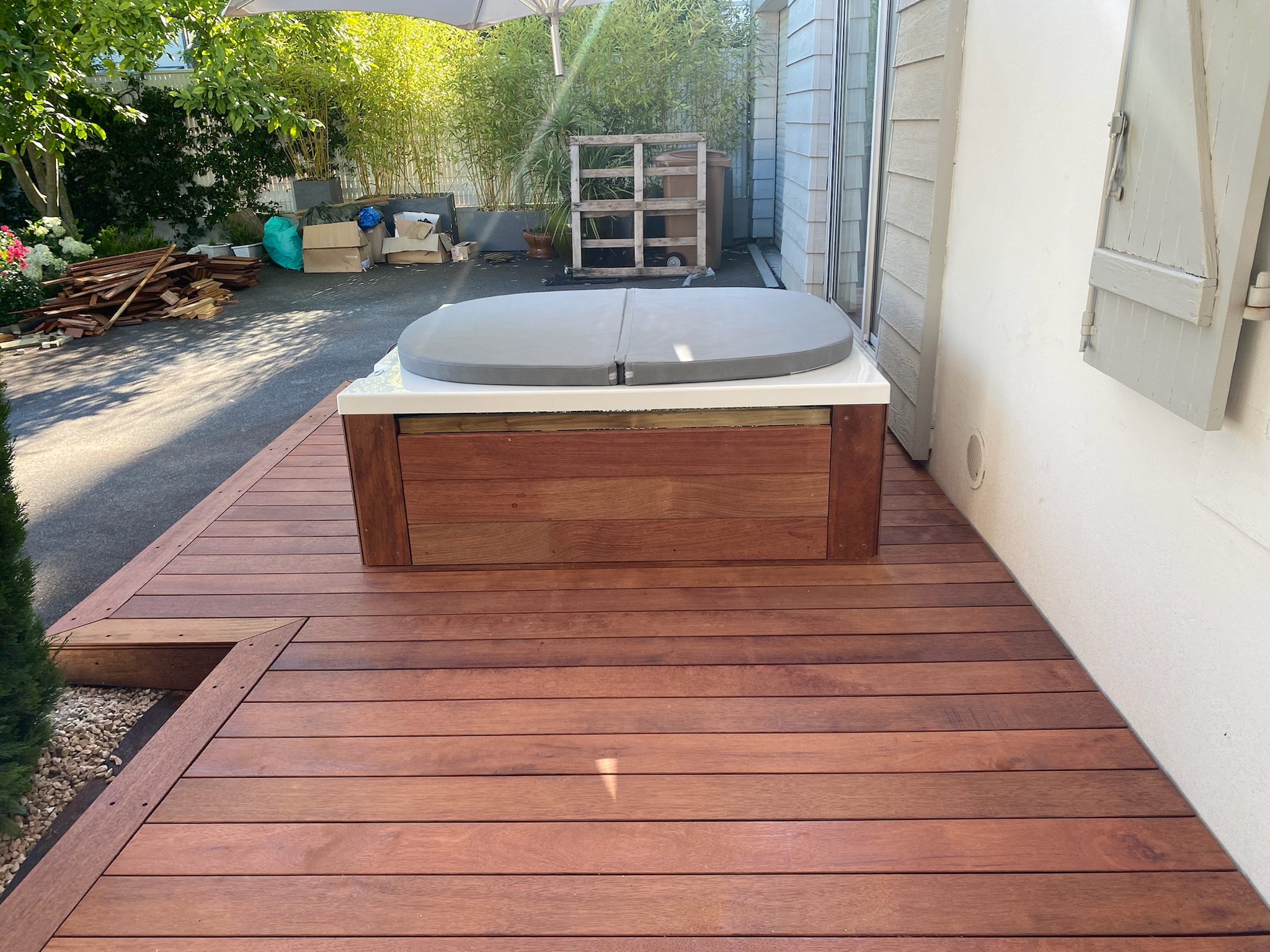 Terrasse en Merbau vue 5