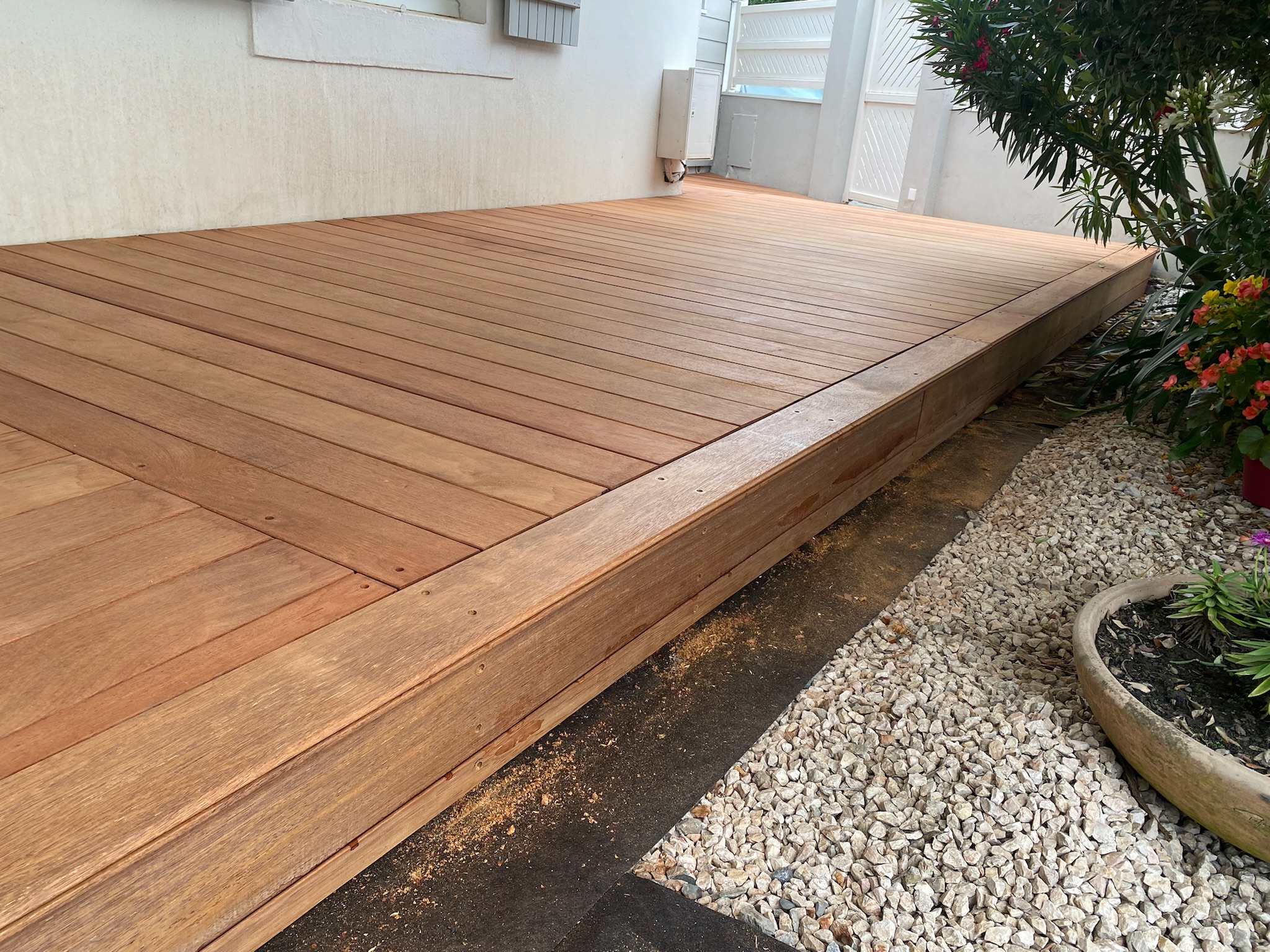 Terrasse en Merbau vue 6