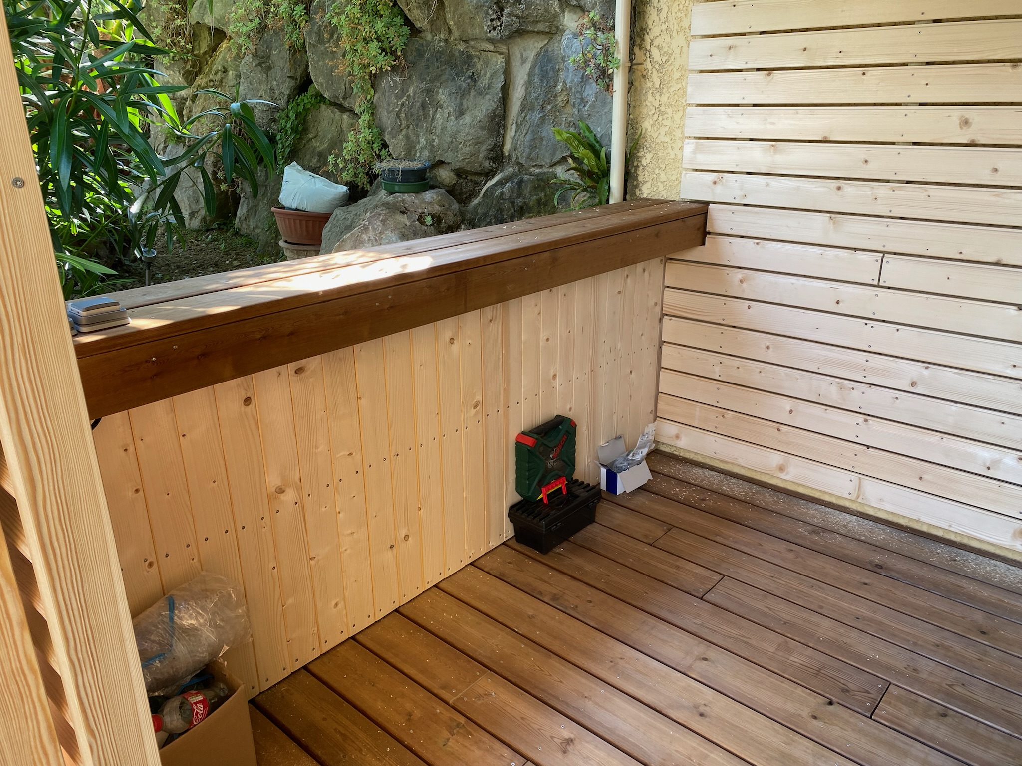 Terrasse en Pin US vue 4